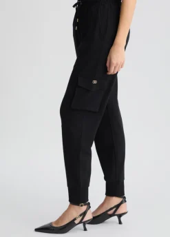 Pantaloni cargo in jersey