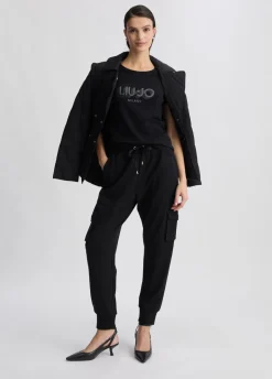 Pantaloni cargo in jersey