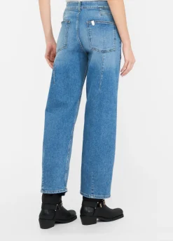 Pantaloni carrot fit a vita alta