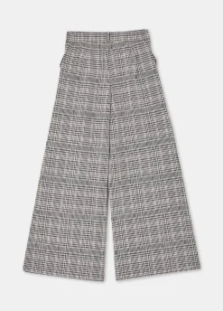 Pantaloni check in jersey