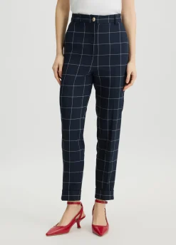 Pantaloni check slim fit