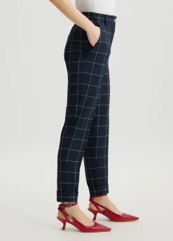 Pantaloni check slim fit