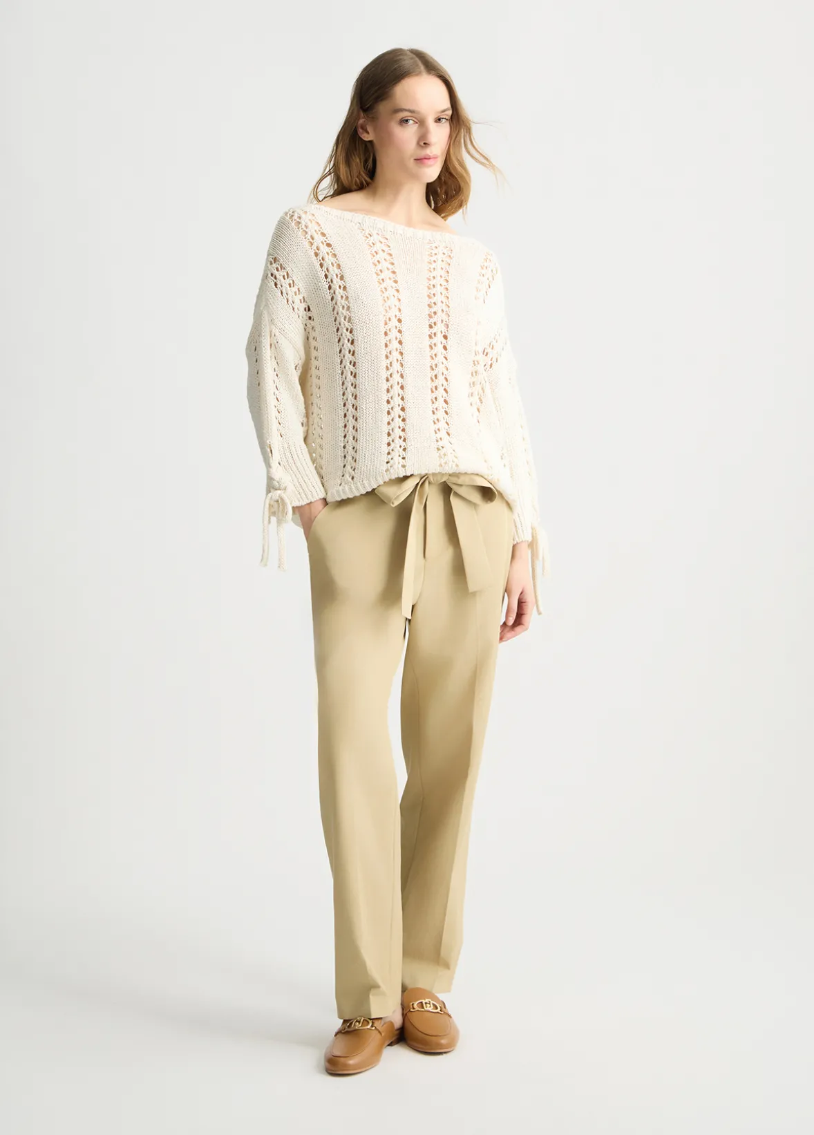 Pantaloni chino con cintura