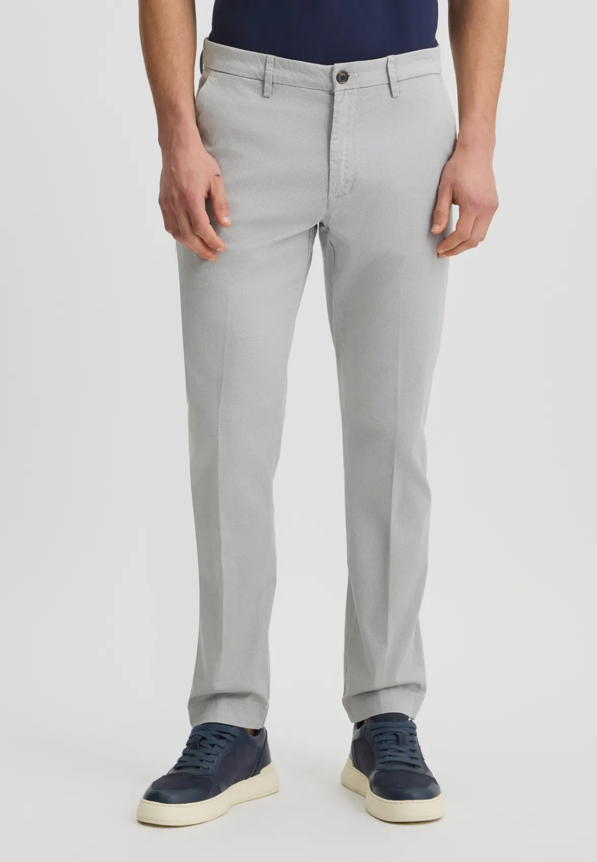 Pantaloni chino jacquard