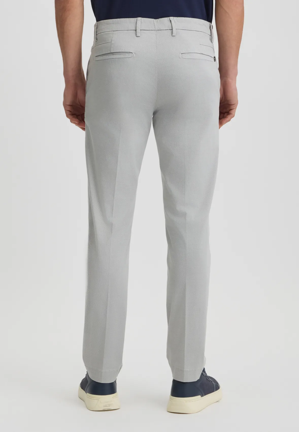 Pantaloni chino jacquard