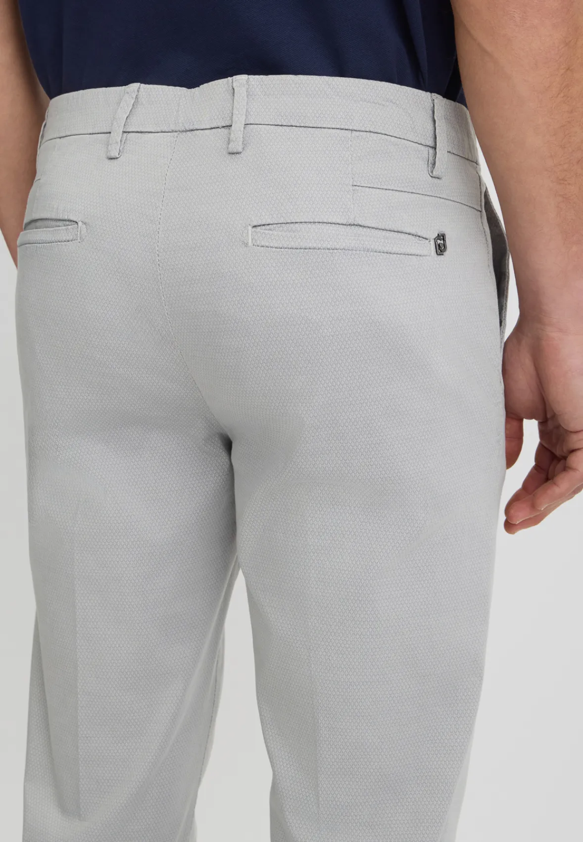 Pantaloni chino jacquard