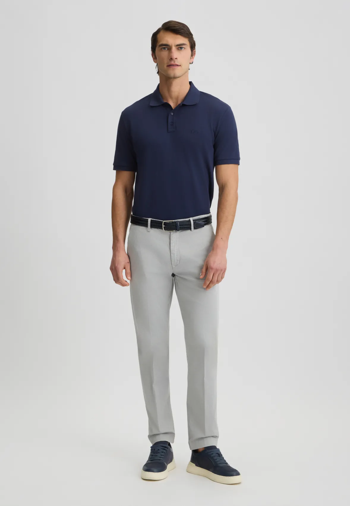 Pantaloni chino jacquard