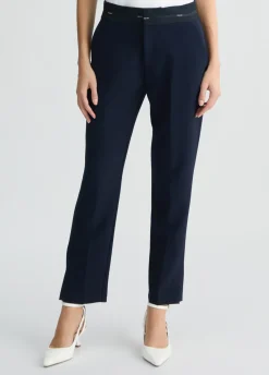 Pantaloni con cintone logato