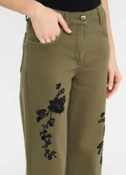 Pantaloni con ricami