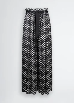 Pantaloni con stampa a pois