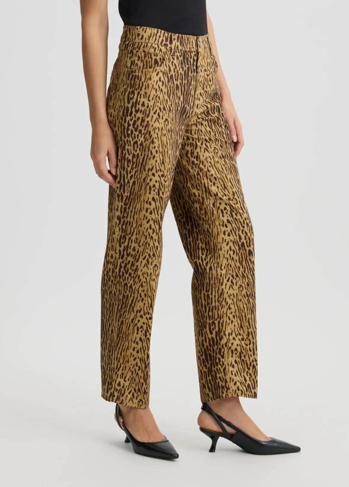 Pantaloni con stampa animalier