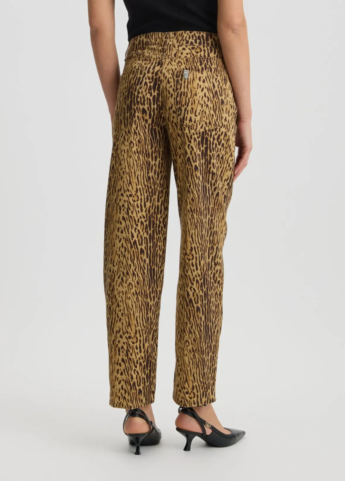 Pantaloni con stampa animalier