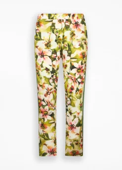 Pantaloni con stampa floreale