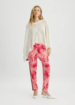 Pantaloni con stampa palme