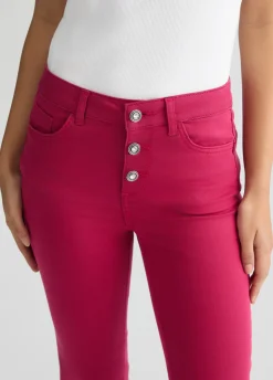 Pantaloni cropped a vita alta