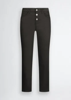Pantaloni cropped a vita alta