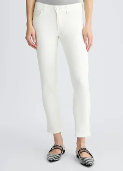 Pantaloni cropped con risvolto