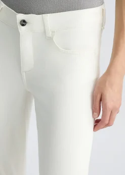 Pantaloni cropped con risvolto