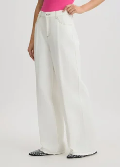 Pantaloni flare a vita alta