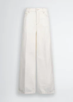 Pantaloni flare a vita alta