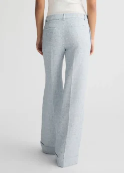 Pantaloni flare a vita alta