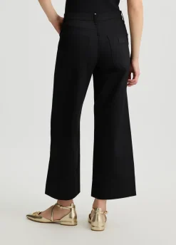 Pantaloni flare a vita alta