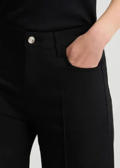 Pantaloni flare a vita alta