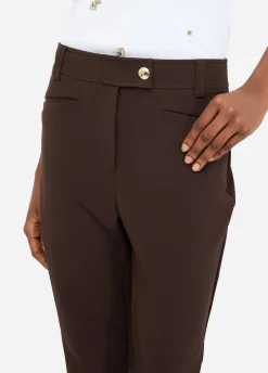 Pantaloni flare a vita alta
