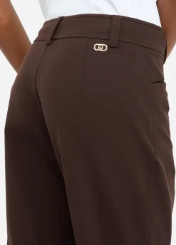 Pantaloni flare a vita alta