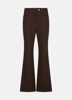 Pantaloni flare a vita alta