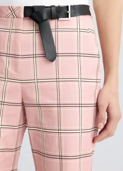 Pantaloni flare check