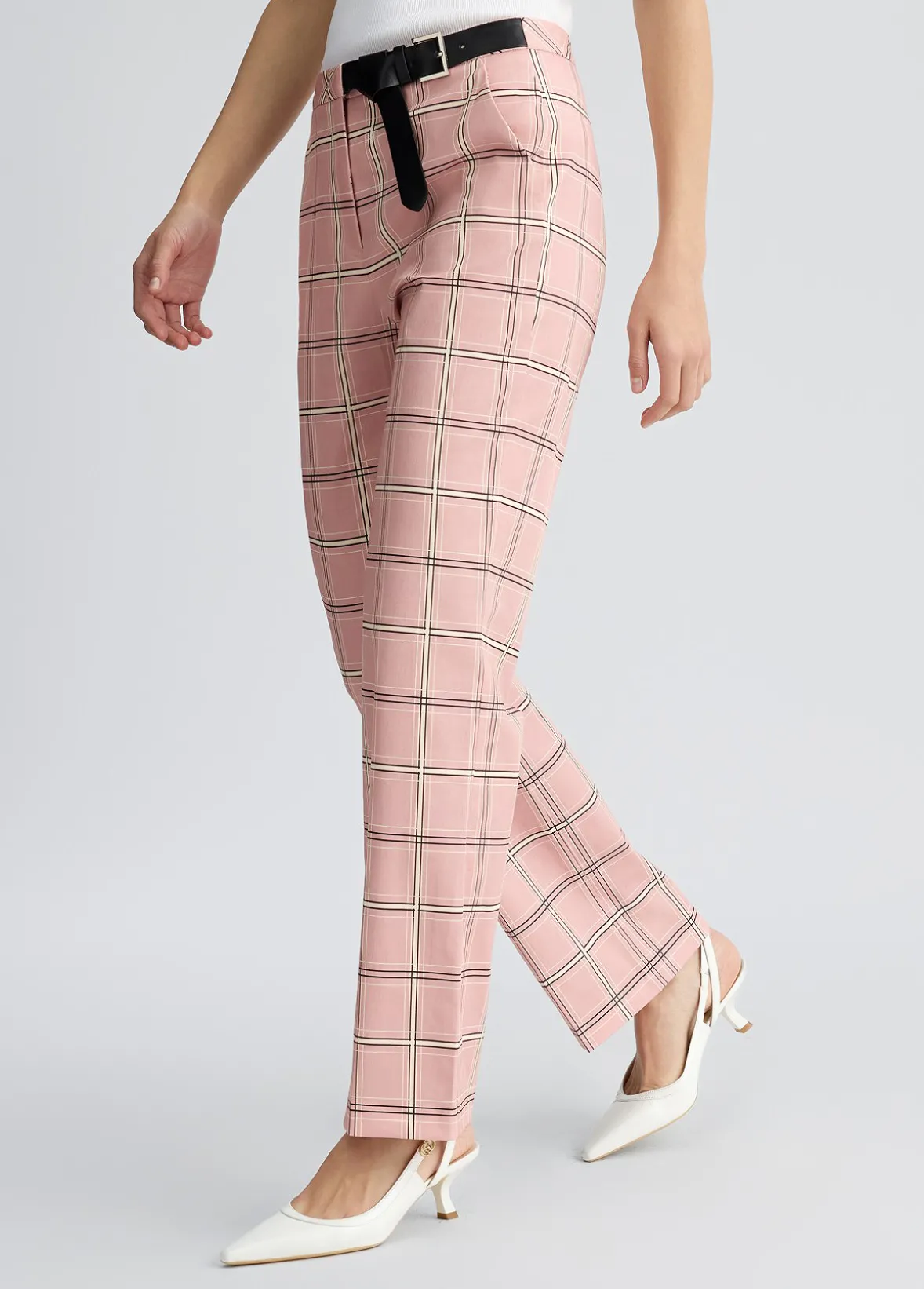 Pantaloni flare check