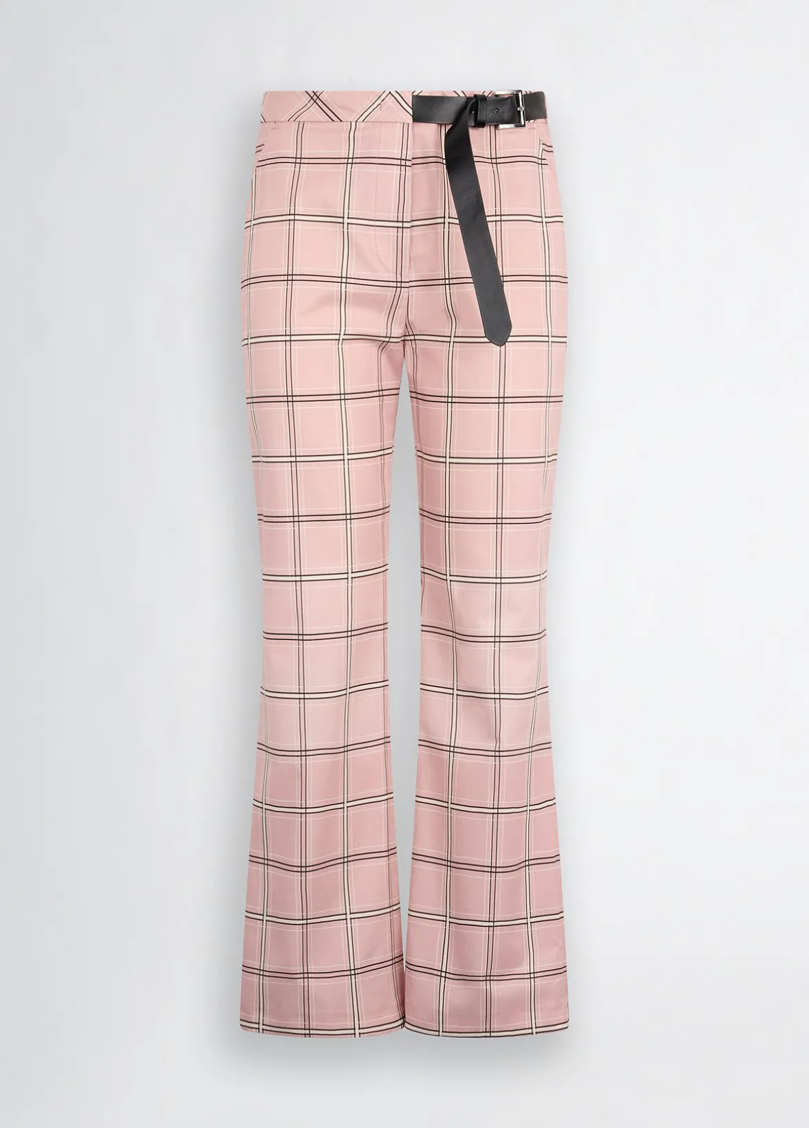 Pantaloni flare check