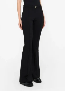 Pantaloni flare con cintura