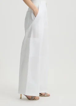 Pantaloni flare in cotone