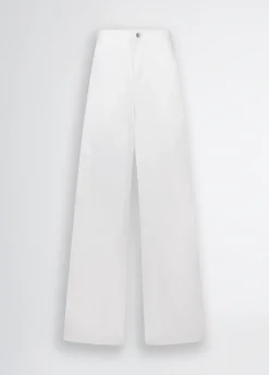 Pantaloni flare in cotone