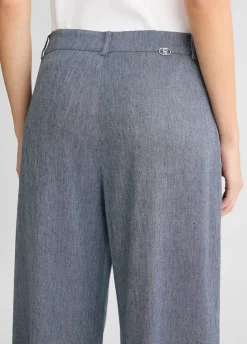 Pantaloni flare in denim