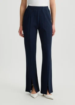 Pantaloni flare in jersey