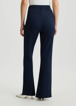 Pantaloni flare in jersey