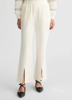 Pantaloni flare in jersey