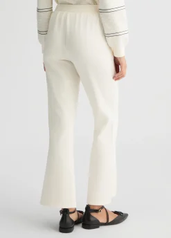 Pantaloni flare in jersey