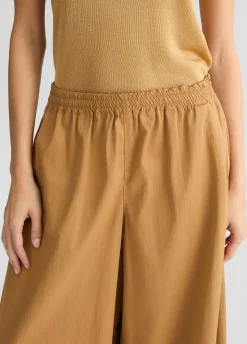 Pantaloni flare in nylon