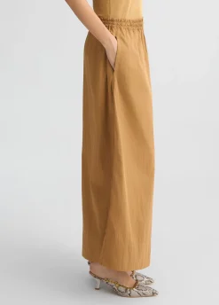 Pantaloni flare in nylon
