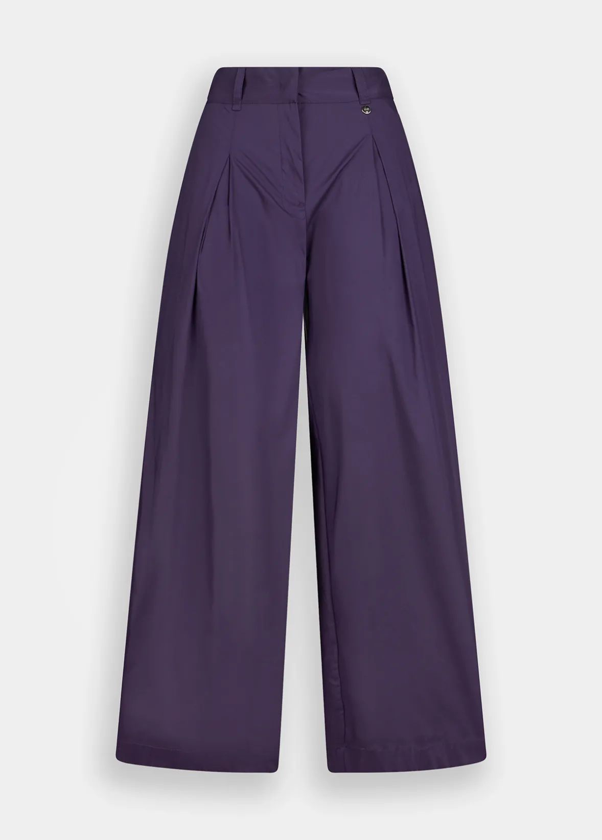 Pantaloni flare in popeline