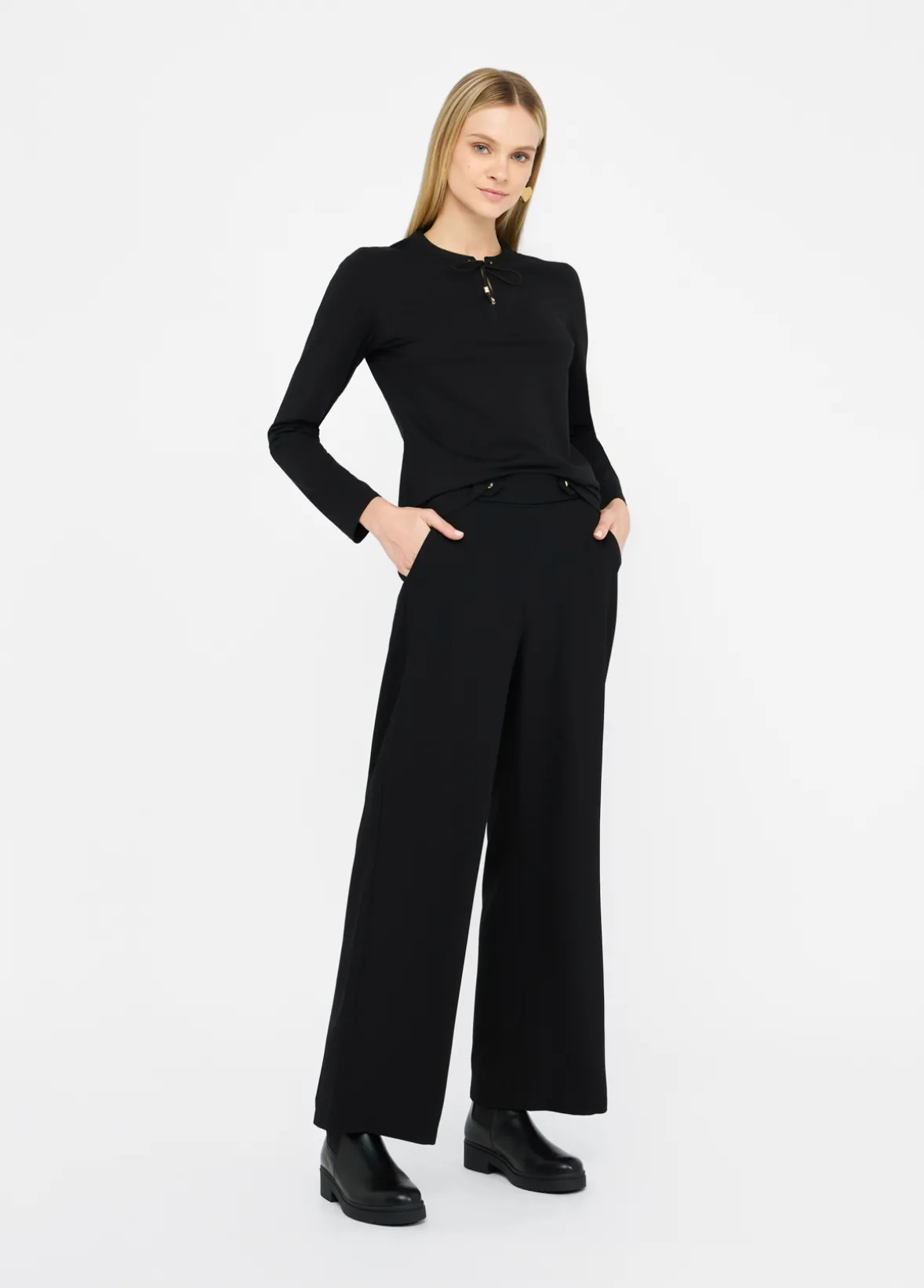 Pantaloni in cady crêpe