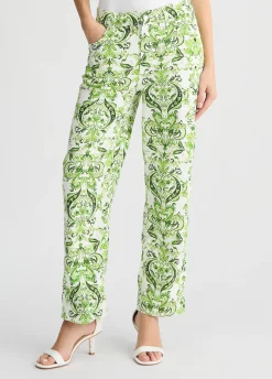 Pantaloni in cotone stampato