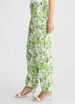 Pantaloni in cotone stampato