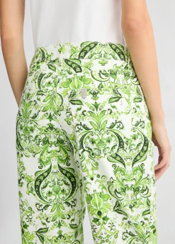 Pantaloni in cotone stampato