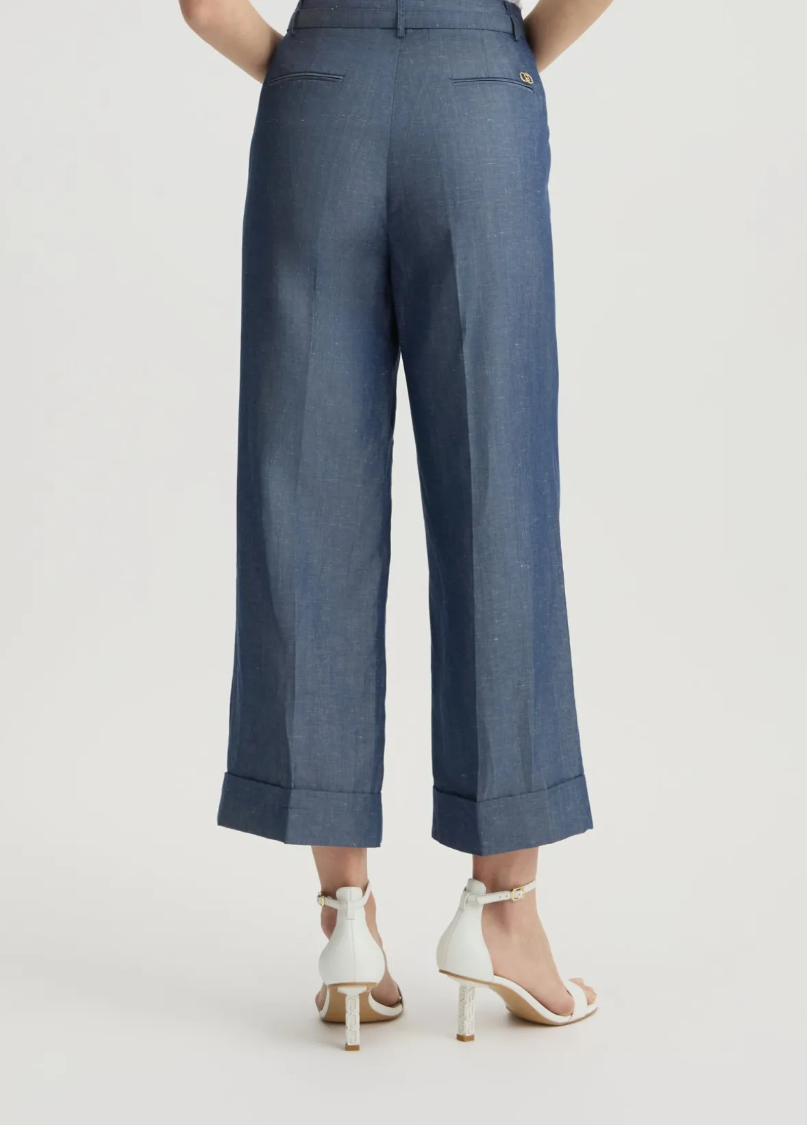 Pantaloni in misto lino