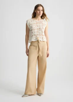 Pantaloni in popeline